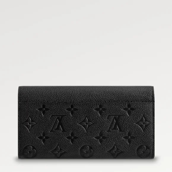 Rare & Authentic Louis Vuitton Monogram Empreinte Sarah Wallet! Pristine Con. - Picture 10 of 16